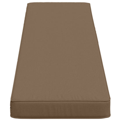 vidaXL 1-Piece Bench Cushion VUGHT 100% Polyester Taupe