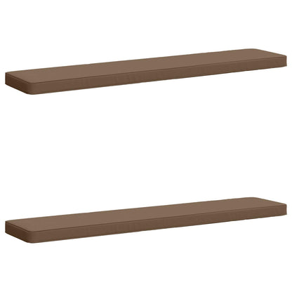 vidaXL 2-Piece Bench Cushions VUGHT 2 pcs 100% Polyester Taupe