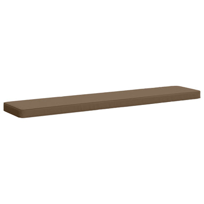vidaXL 2-Piece Bench Cushions VUGHT 2 pcs 100% Polyester Taupe