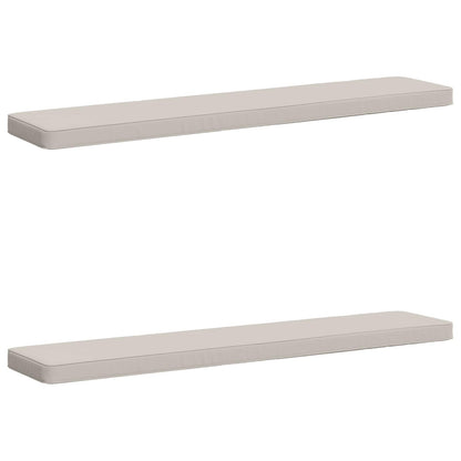 vidaXL 2-Piece Bench Cushions VUGHT 2 pcs 100% Polyester White
