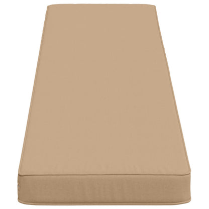 vidaXL 1-Piece Bench Cushion VUGHT 100% Polyester Sand 160 x 30 x 5 cm