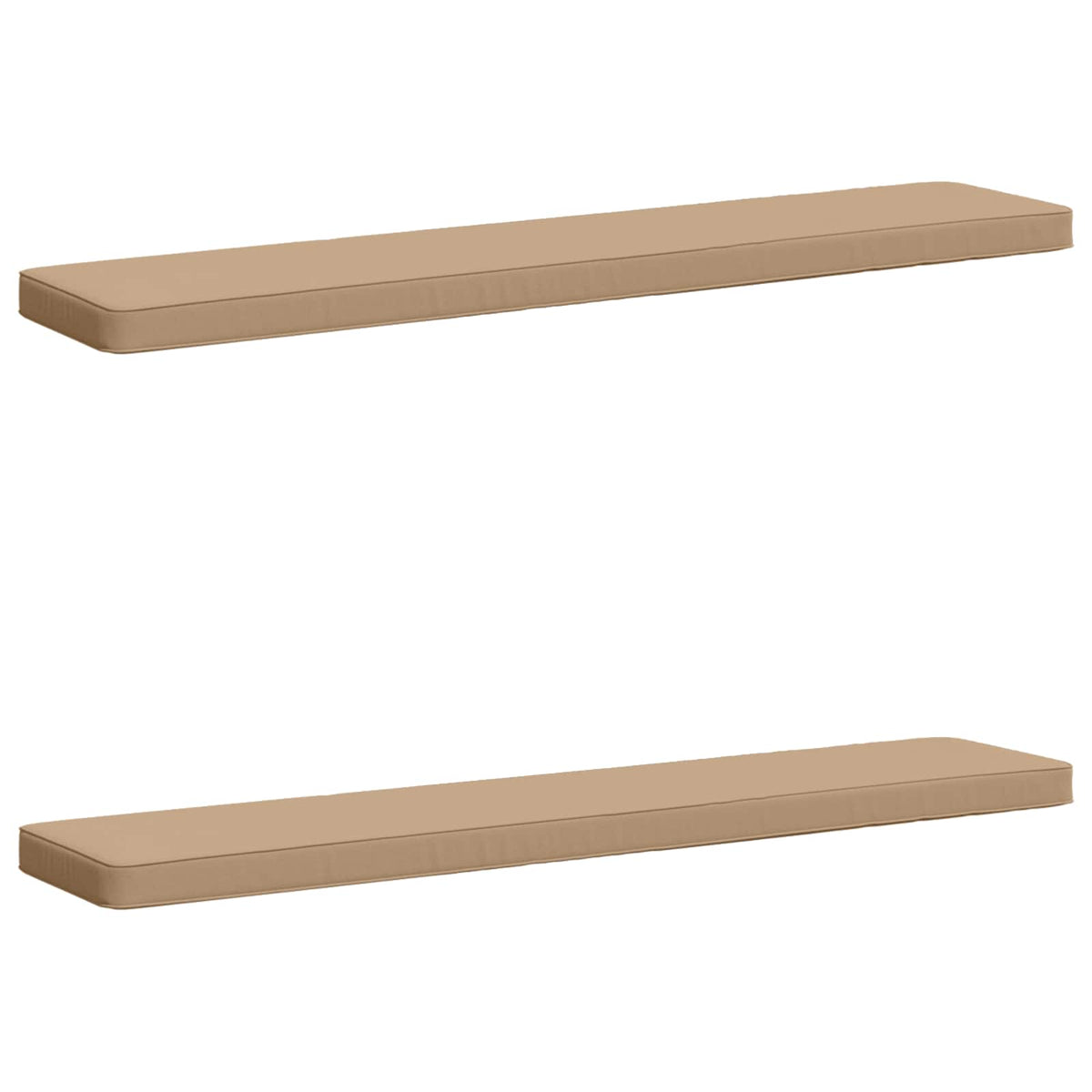 vidaXL 2-Piece Bench Cushions VUGHT 2 pcs 100% Polyester Sand