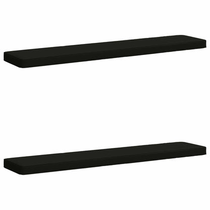 vidaXL 2-Piece Bench Cushions VUGHT 2 pcs 100% Polyester Black