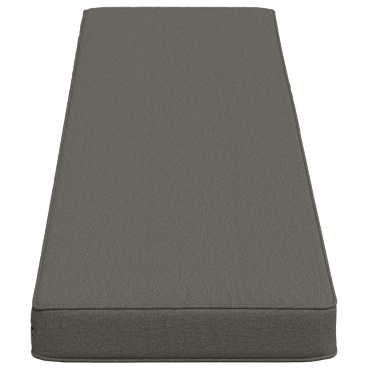 vidaXL 1-Piece Bench Cushion VUGHT 100% Polyester Grey 160 x 30 x 5 cm