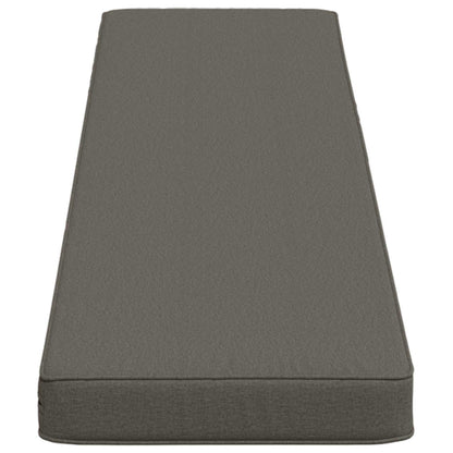 vidaXL 1-Piece Bench Cushion VUGHT 100% Polyester Grey 160 x 30 x 5 cm