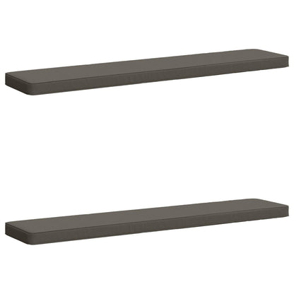 vidaXL 2-Piece Bench Cushions VUGHT 2 pcs 100% Polyester Grey