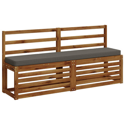 vidaXL 2-Piece Bench Cushions VUGHT 2 pcs 100% Polyester Grey
