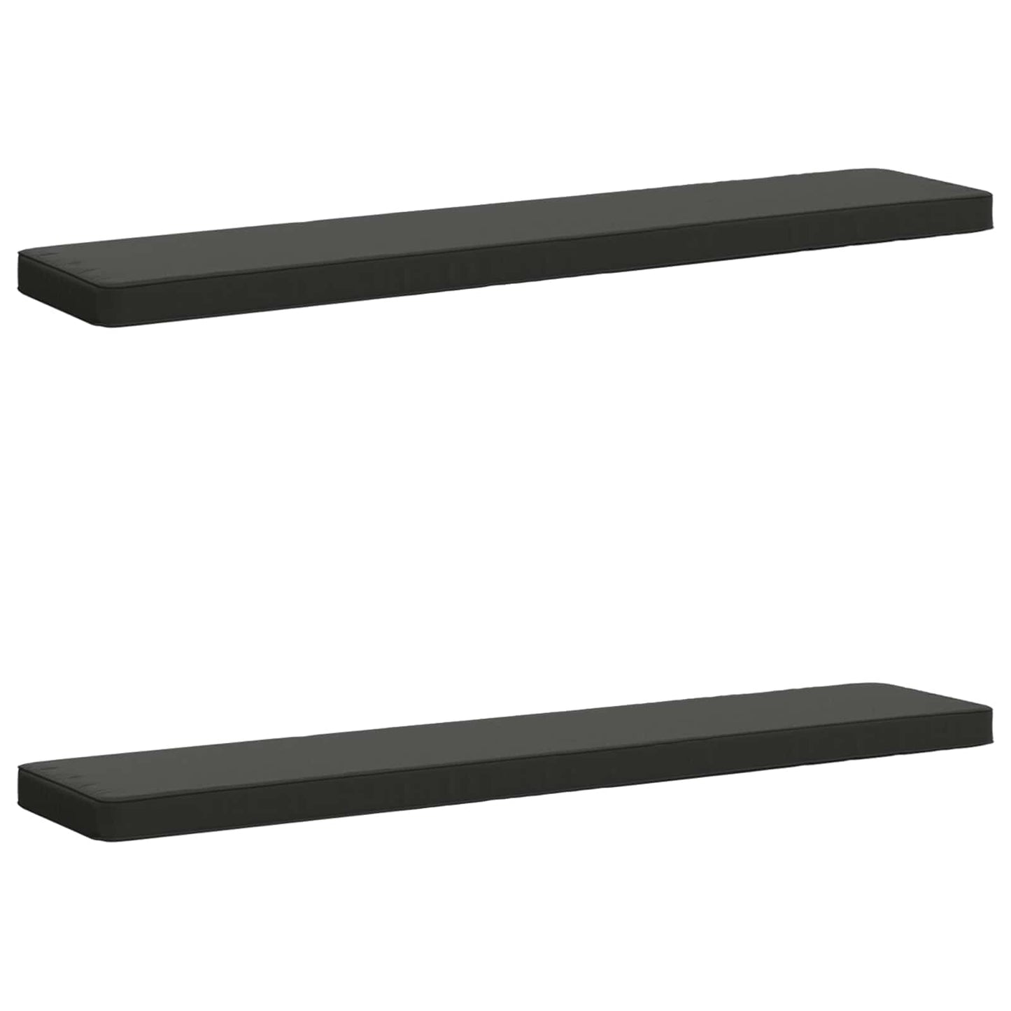 vidaXL 2-Piece Bench Cushions VUGHT 2 pcs 100% Polyester Anthracite