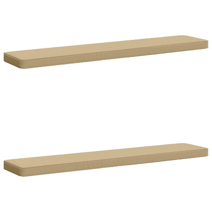 vidaXL 2-Piece Bench Cushions VUGHT 2 pcs 100% Polyester Beige