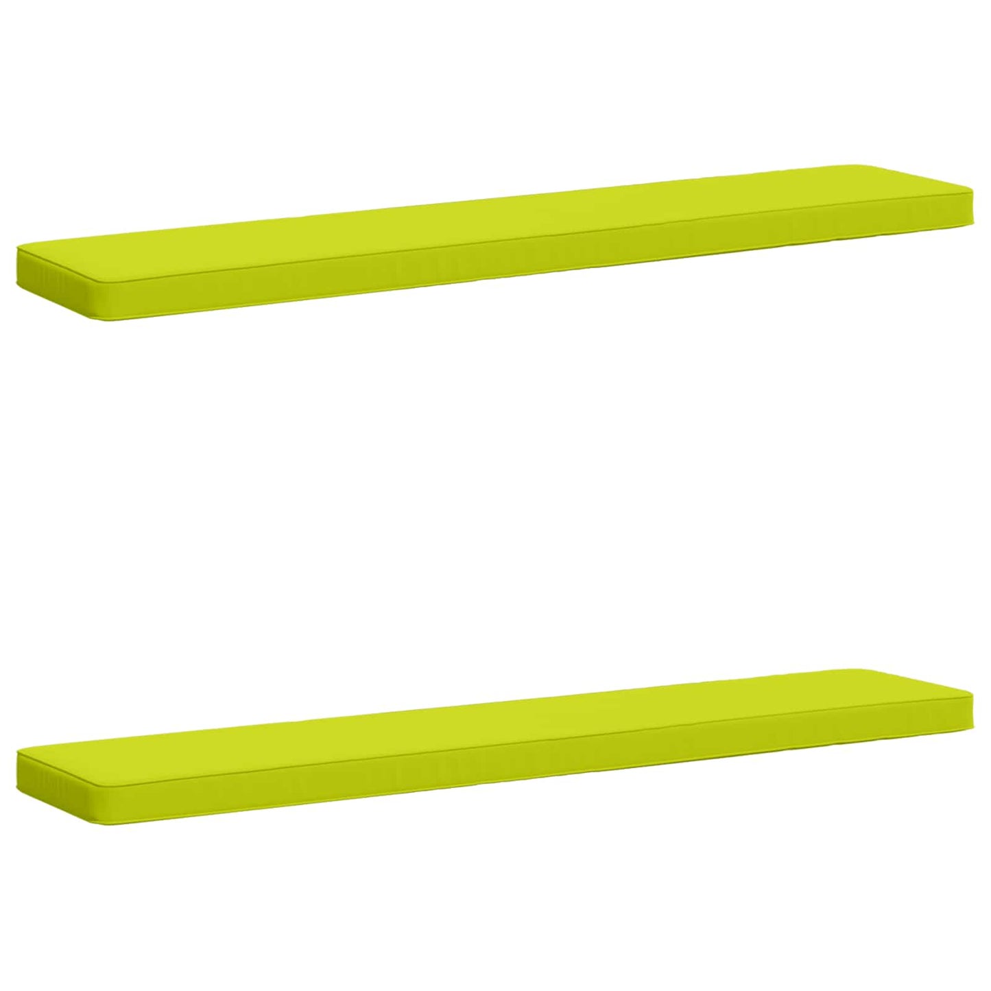 vidaXL 2-Piece Bench Cushions VUGHT 2 pcs 100% Polyester Bright Green