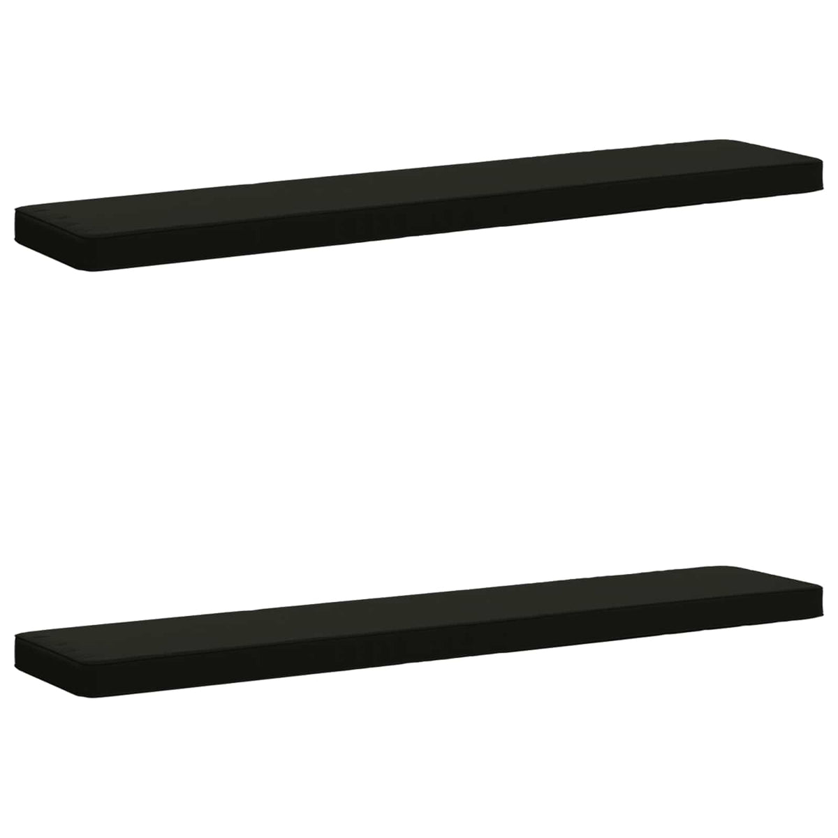 vidaXL 2-Piece Bench Cushions VUGHT 2 pcs 100% Polyester Black