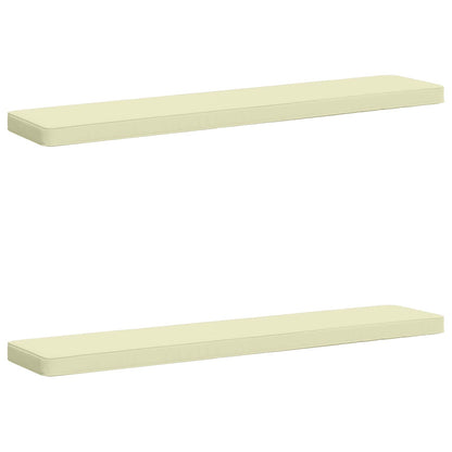 vidaXL 2-Piece Bench Cushions VUGHT 2 pcs 100% Polyester Cream