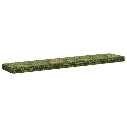 vidaXL 2-Piece Bench Cushions VUGHT 2 pcs 100% Polyester Leaf Design