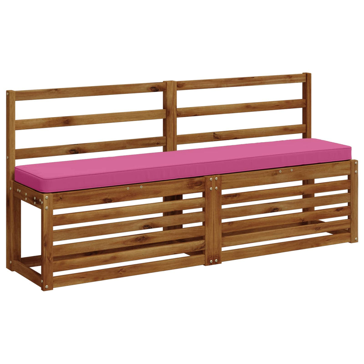 vidaXL 1-Piece Bench Cushion VUGHT 100% Polyester Pink 160 x 30 x 5 cm