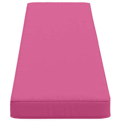 vidaXL 1-Piece Bench Cushion VUGHT 100% Polyester Pink 160 x 30 x 5 cm
