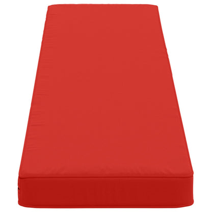 vidaXL 1-Piece Bench Cushion VUGHT 100% Polyester Red 160 x 30 x 5 cm
