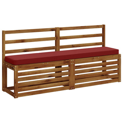 vidaXL 1-Piece Bench Cushion VUGHT 100% Polyester Wine Red