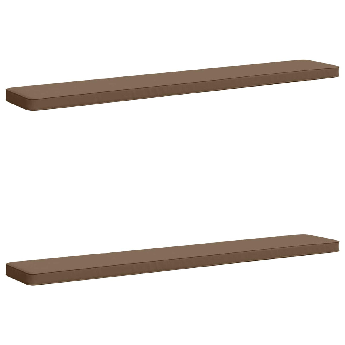 vidaXL 2-Piece Bench Cushions VUGHT 2 pcs 100% Polyester Taupe