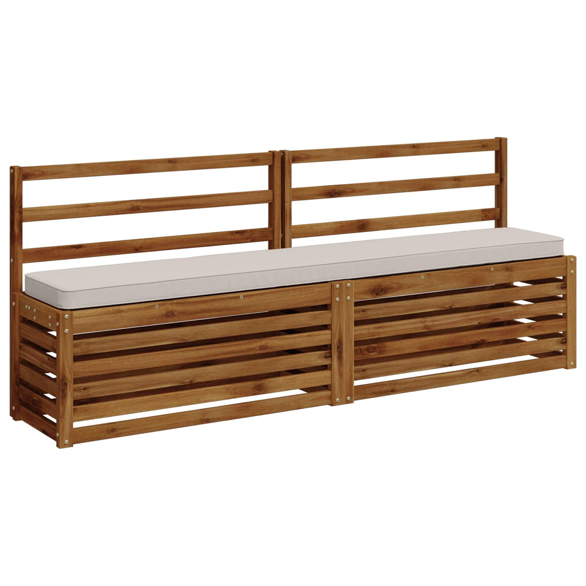 vidaXL 1-Piece Bench Cushion VUGHT 100% Polyester White