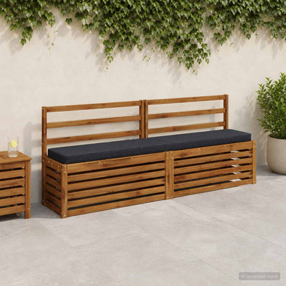 vidaXL 1-Piece Bench Cushion VUGHT 100% Polyester Dark Blue