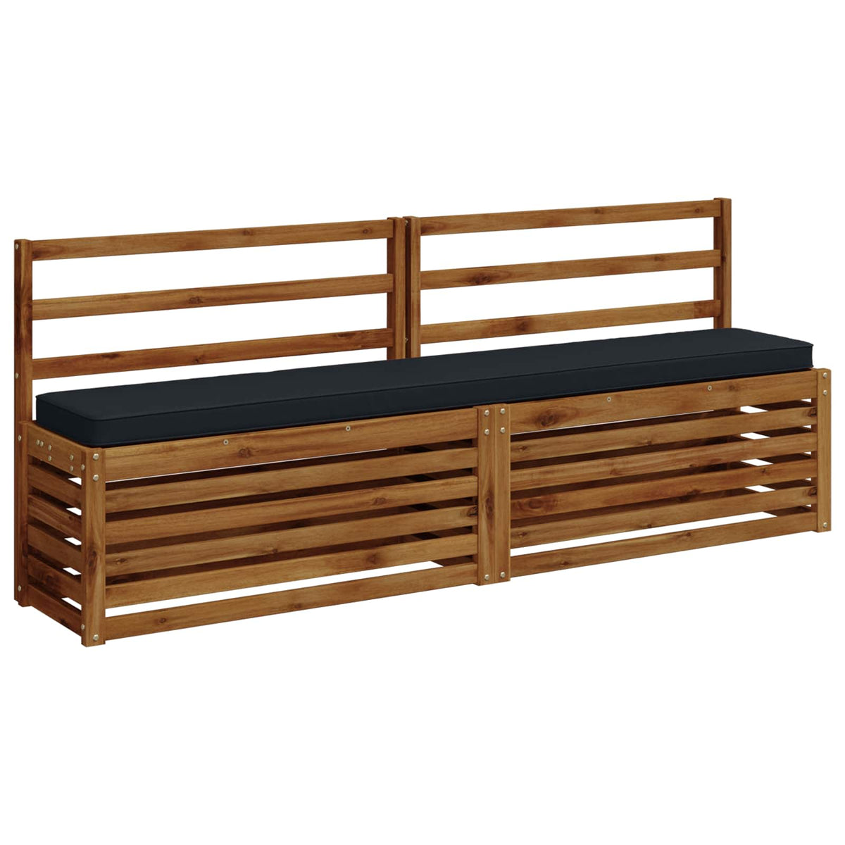 vidaXL 2-Piece Bench Cushions VUGHT 2 pcs 100% Polyester Dark Blue