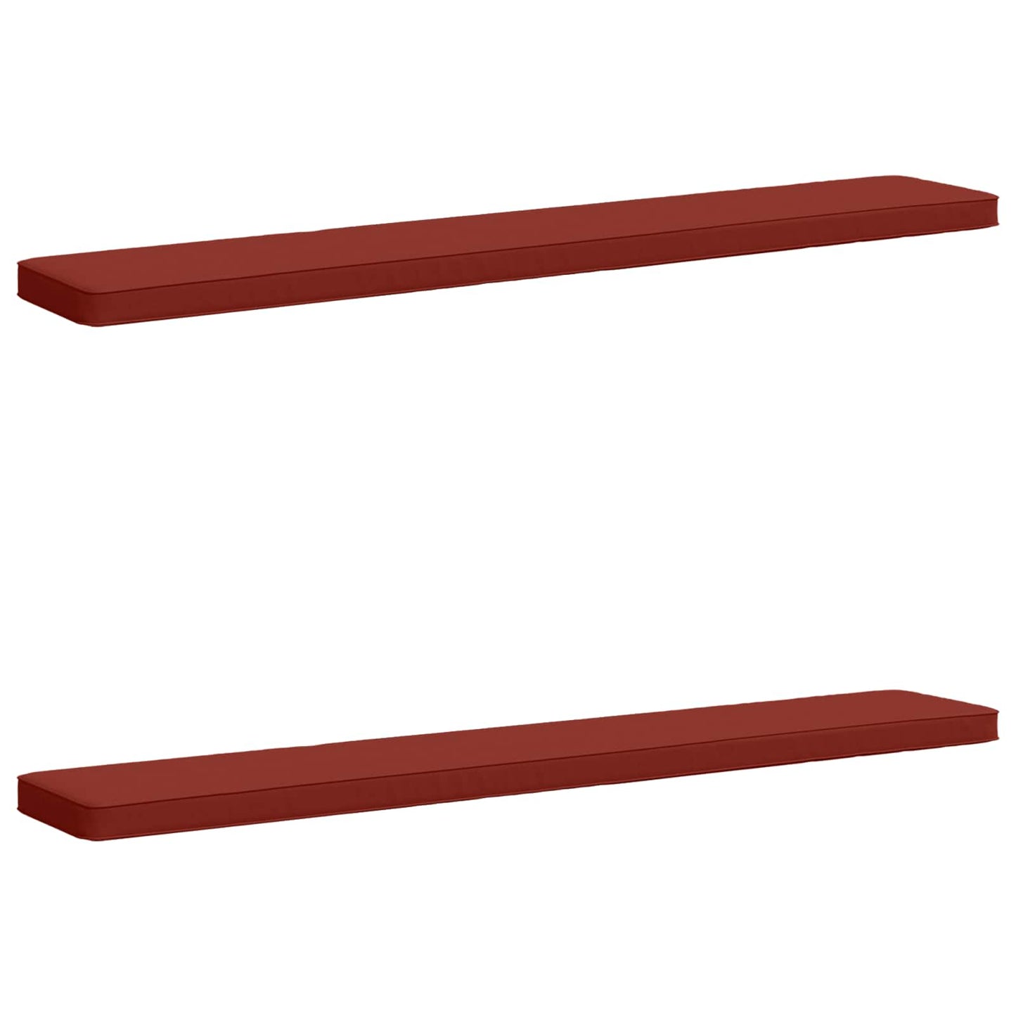 vidaXL 2-Piece Bench Cushions VUGHT 2 pcs 100% Polyester Red