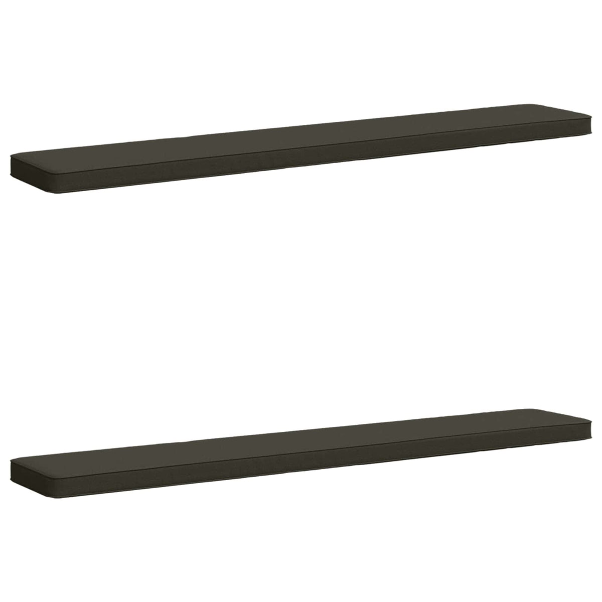 vidaXL 2-Piece Bench Cushions VUGHT 2 pcs 100% Polyester Anthracite