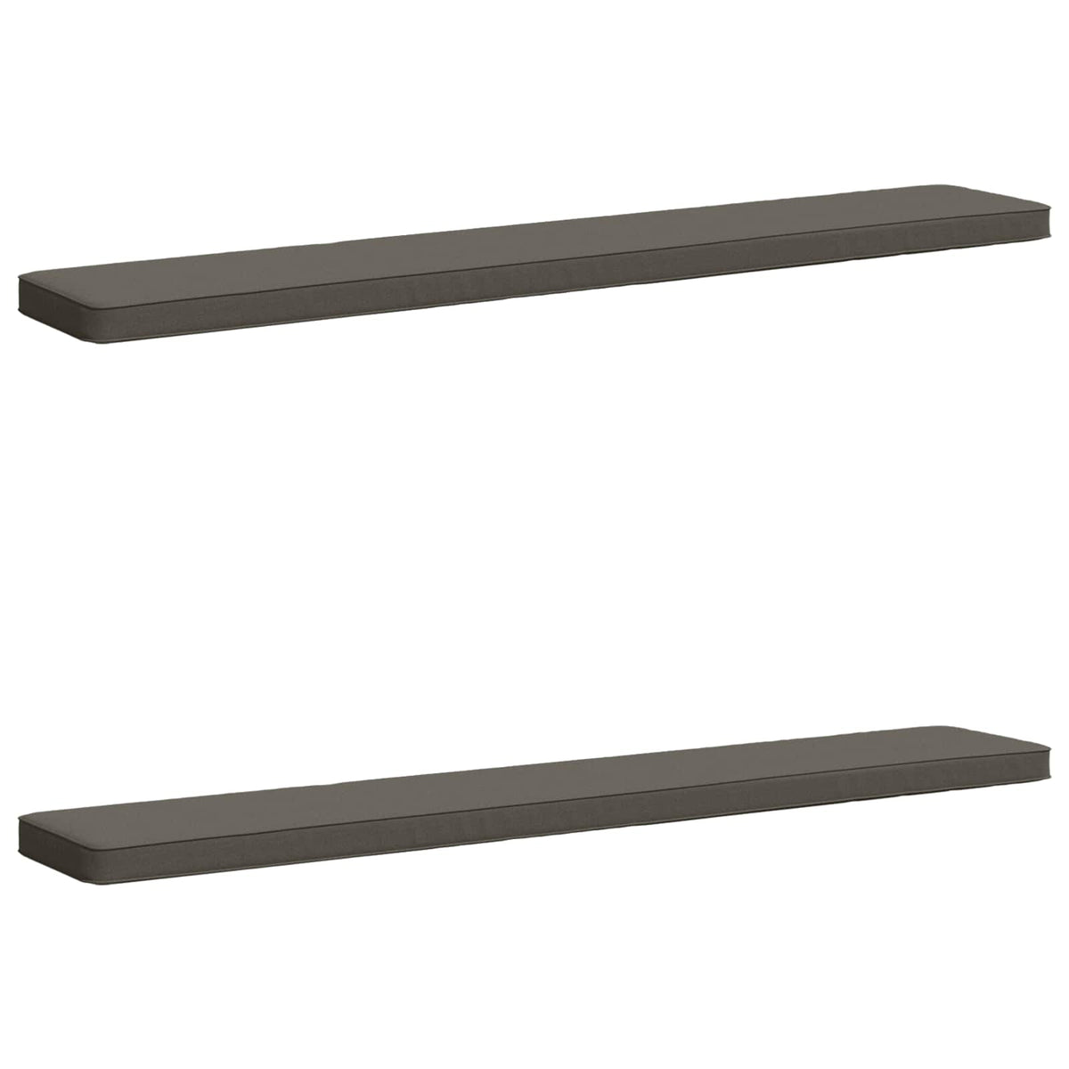 vidaXL 2-Piece Bench Cushions VUGHT 2 pcs 100% Polyester Grey