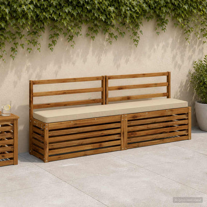 vidaXL 2-Piece Bench Cushions VUGHT 2 pcs 100% Polyester Beige