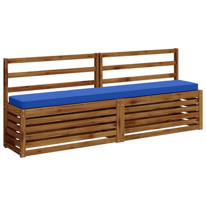 vidaXL 2-Piece Bench Cushions VUGHT 2 pcs 100% Polyester Royal Blue