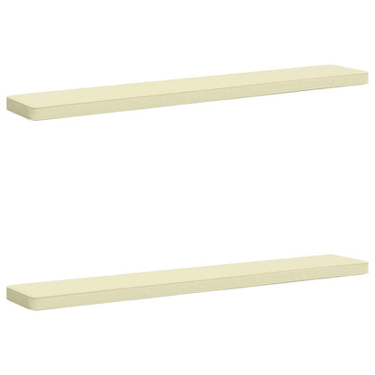 vidaXL 2-Piece Bench Cushions VUGHT 2 pcs 100% Polyester Cream