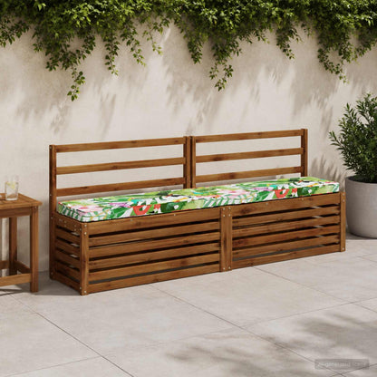 vidaXL 2-Piece Bench Cushions VUGHT 2 pcs 100% Polyester Multicolour