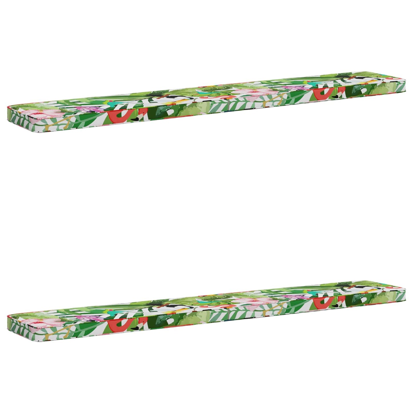 vidaXL 2-Piece Bench Cushions VUGHT 2 pcs 100% Polyester Multicolour