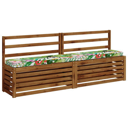 vidaXL 2-Piece Bench Cushions VUGHT 2 pcs 100% Polyester Multicolour