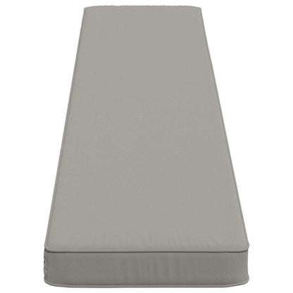 vidaXL 1-Piece Bench Cushion VUGHT 100% Polyester Grey 170 x 30 x 5 cm