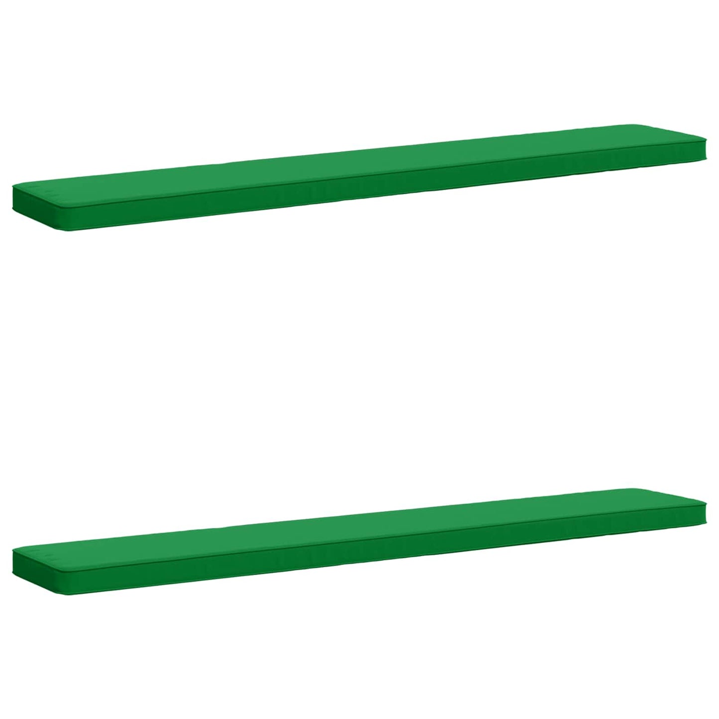vidaXL 2-Piece Bench Cushions VUGHT 2 pcs 100% Polyester Green