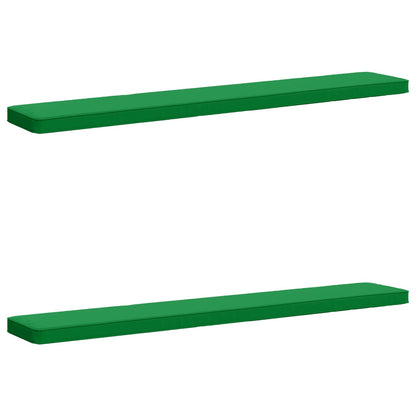 vidaXL 2-Piece Bench Cushions VUGHT 2 pcs 100% Polyester Green