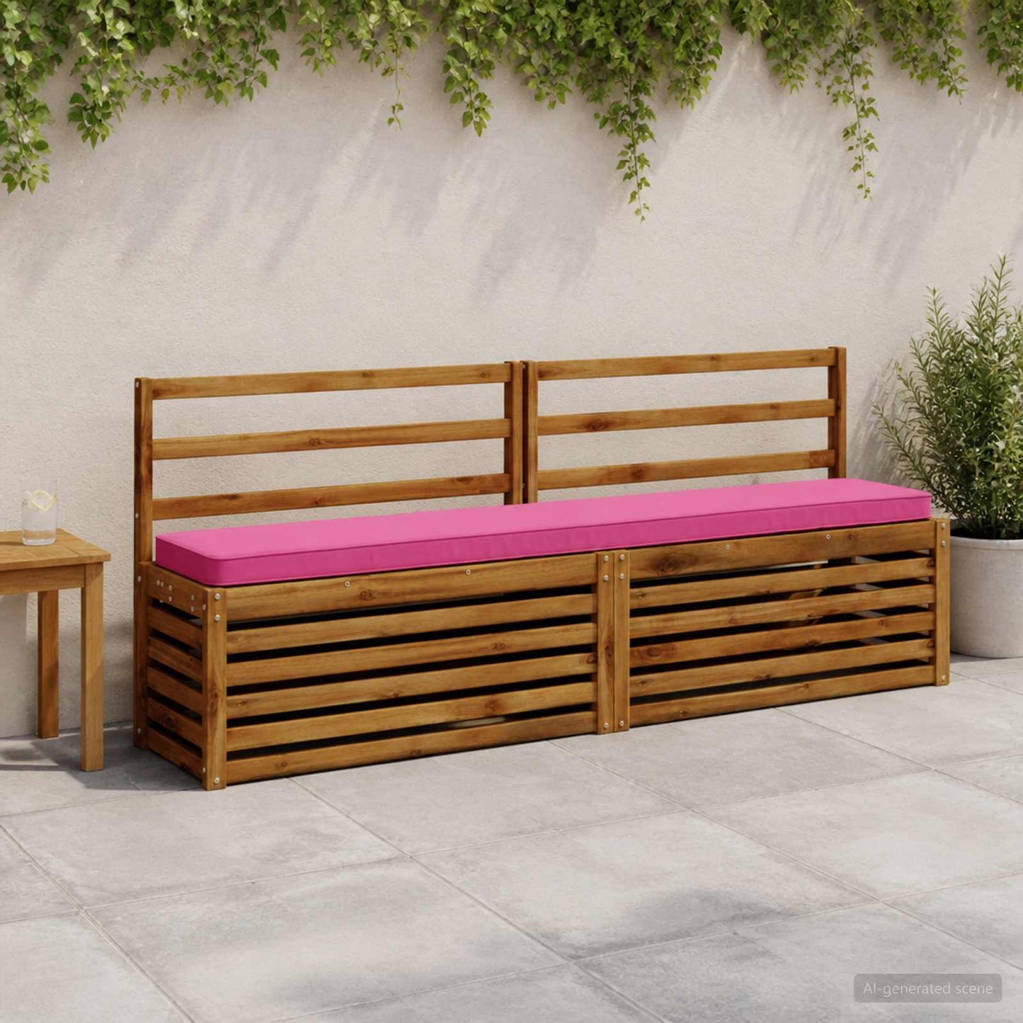 vidaXL 2-Piece Bench Cushions VUGHT 2 pcs 100% Polyester Pink