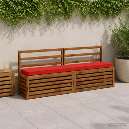 vidaXL 1-Piece Bench Cushion VUGHT 100% Polyester Red 200 x 30 x 5 cm