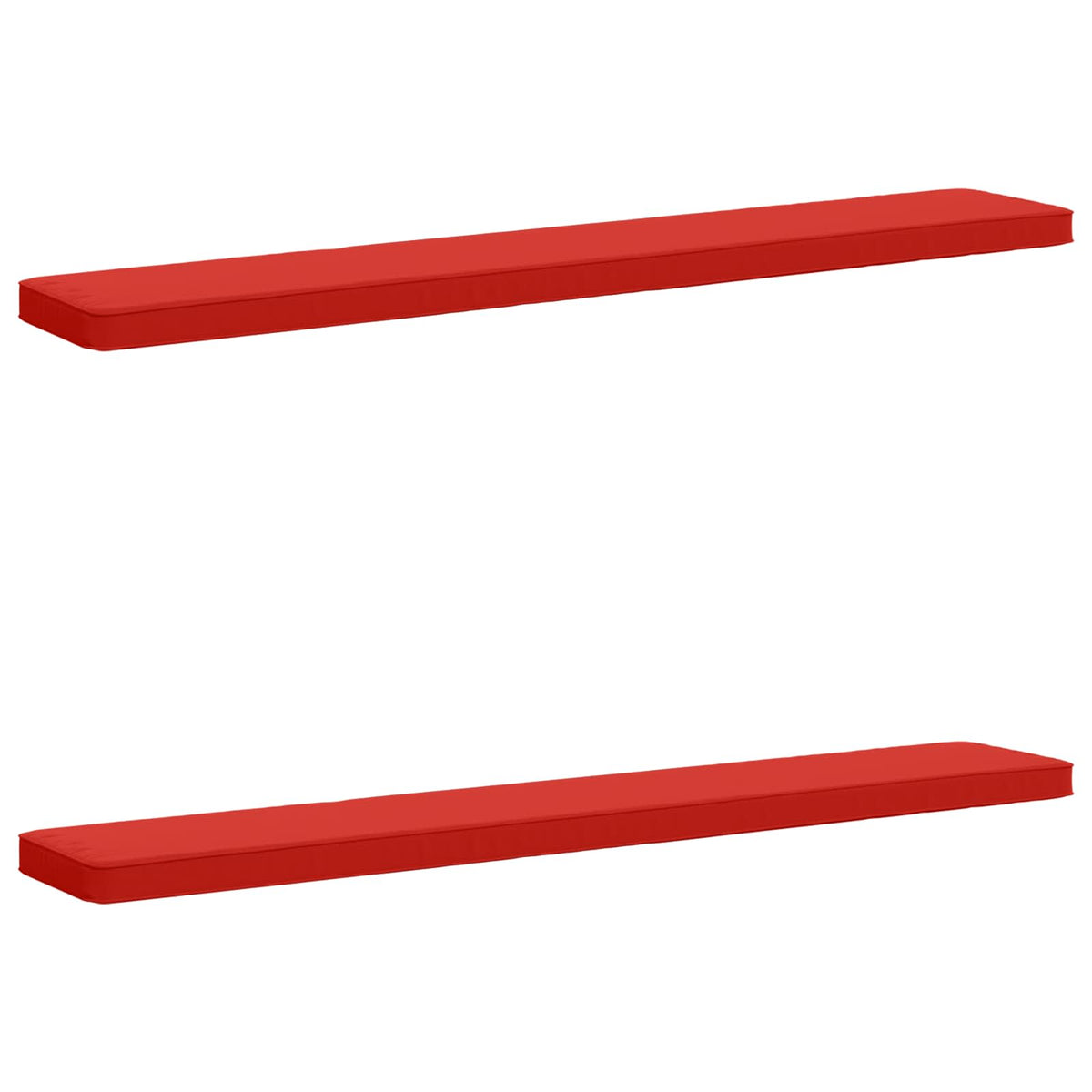 vidaXL 2-Piece Bench Cushions VUGHT 2 pcs 100% Polyester Red