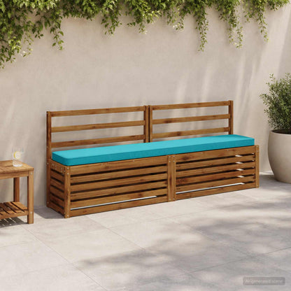 vidaXL 1-Piece Bench Cushion VUGHT 100% Polyester Turquoise