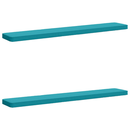 vidaXL 2-Piece Bench Cushions VUGHT 2 pcs 100% Polyester Turquoise