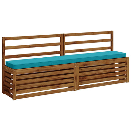 vidaXL 2-Piece Bench Cushions VUGHT 2 pcs 100% Polyester Turquoise
