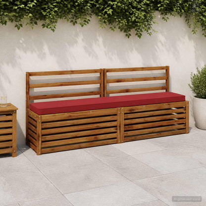 vidaXL 1-Piece Bench Cushion VUGHT 100% Polyester Wine Red