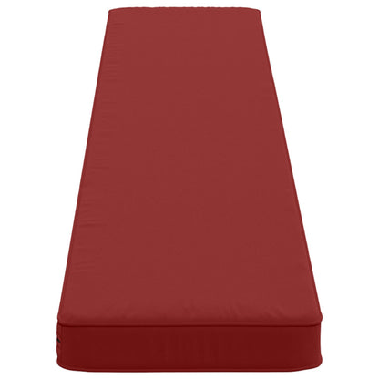 vidaXL 1-Piece Bench Cushion VUGHT 100% Polyester Wine Red