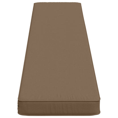 vidaXL 2-Piece Bench Cushions VUGHT 2 pcs 100% Polyester Taupe