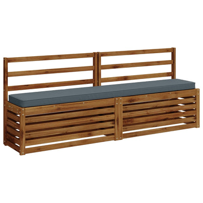 vidaXL 1-Piece Bench Cushion VUGHT 100% Polyester Blue 180 x 30 x 5 cm