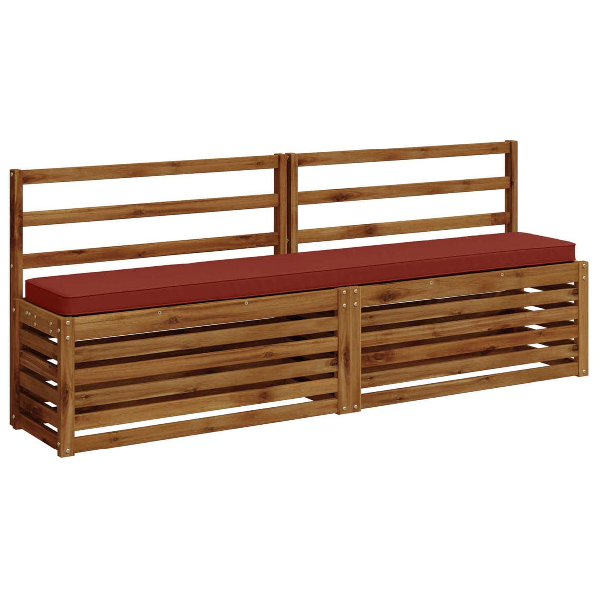 vidaXL 1-Piece Bench Cushion VUGHT 100% Polyester Red 180 x 30 x 5 cm