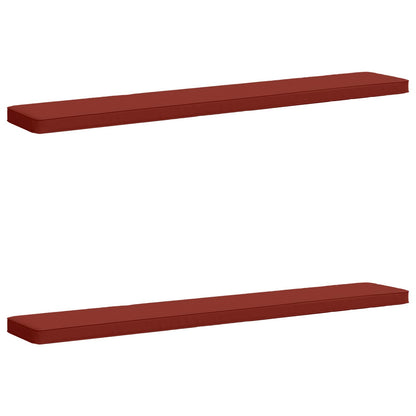 vidaXL 2-Piece Bench Cushions VUGHT 2 pcs 100% Polyester Red