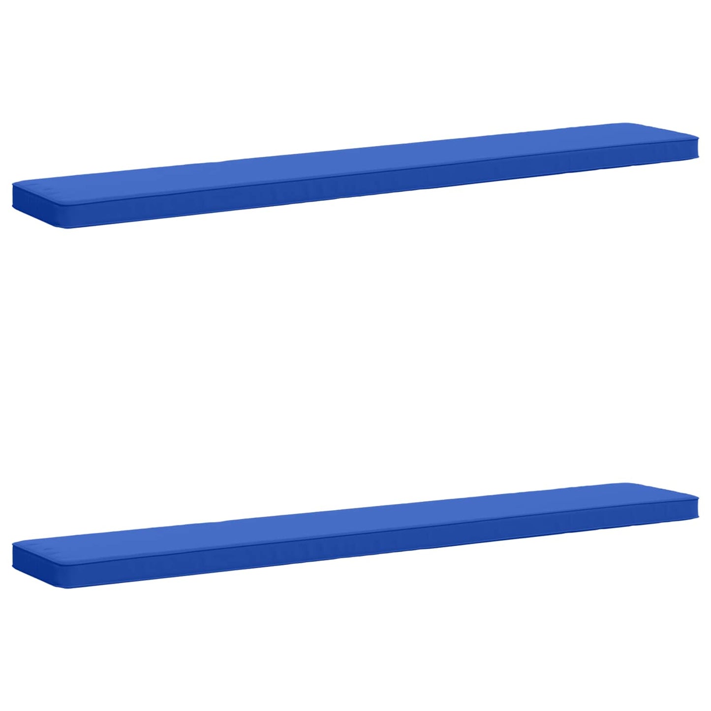 vidaXL 2-Piece Bench Cushions VUGHT 2 pcs 100% Polyester Royal Blue